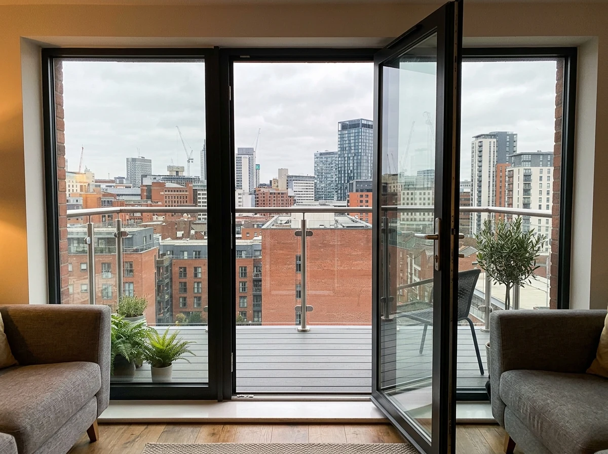 Glass railing retrofit on a Birmingham Edwardian staircase